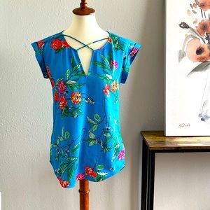 Express crisscross v neck grammercy top